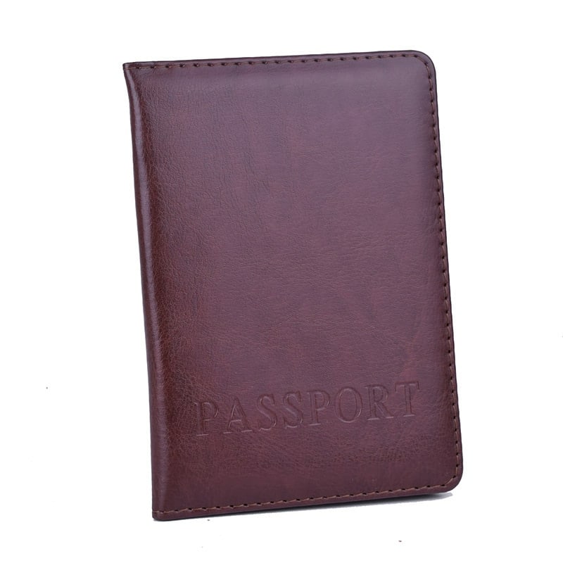 Faux Leather Passport Cover for Men