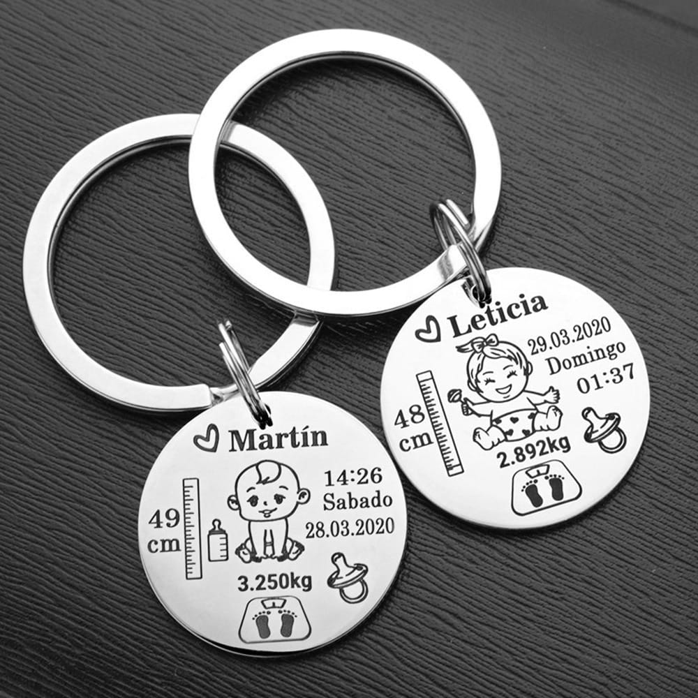 Lovely Personalized Baby Keychain