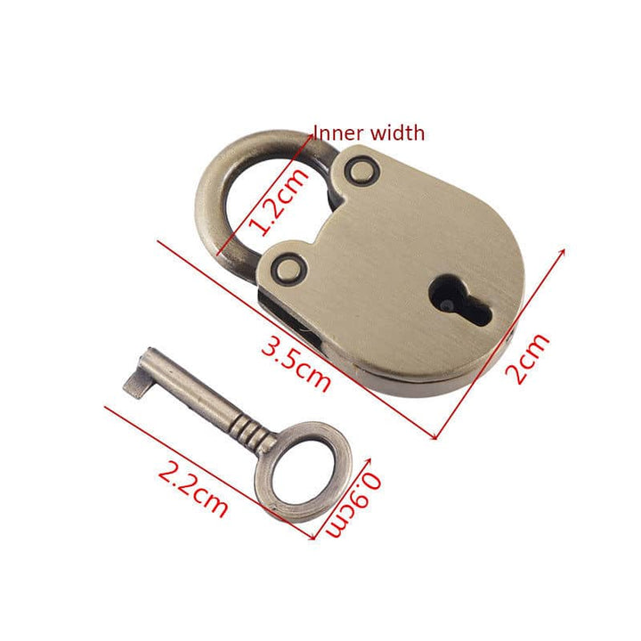 Mini Metal Padlock with Key