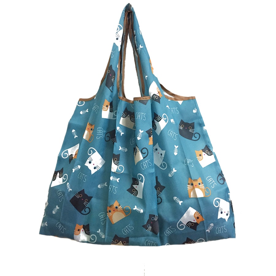 Large Folding Patterned Shopping Bag