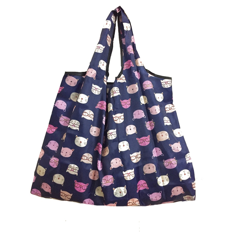 Large Folding Patterned Shopping Bag