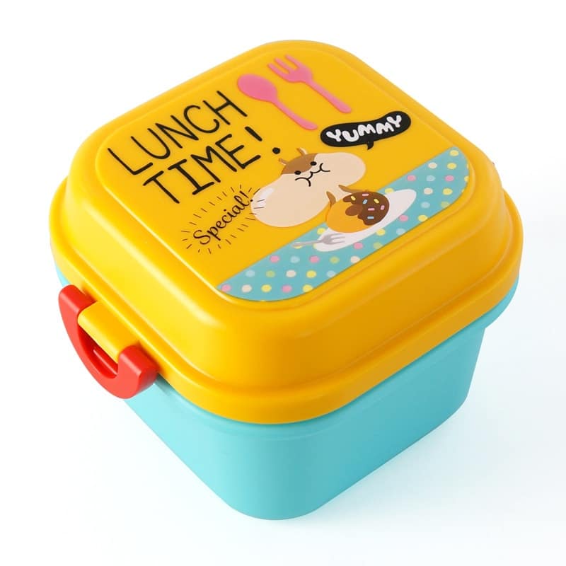 Kid's Cartoon Healthy Plastic Lunch Box