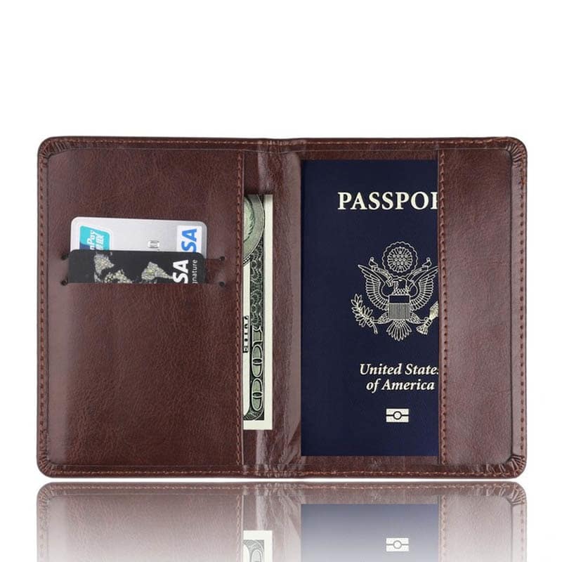 Leather Passport and Card Holder