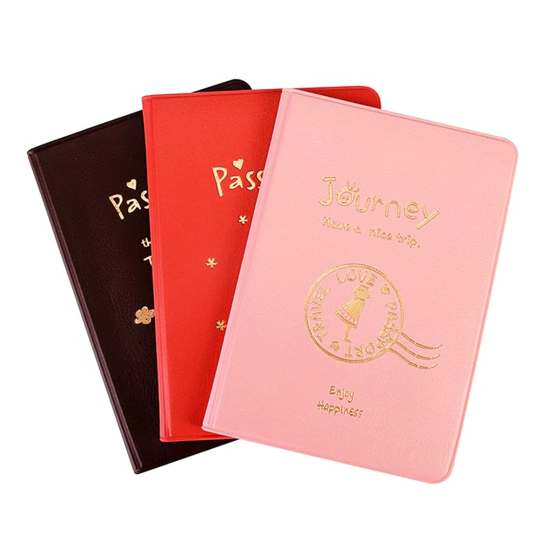 Colorful Faux Leather Passport Covers