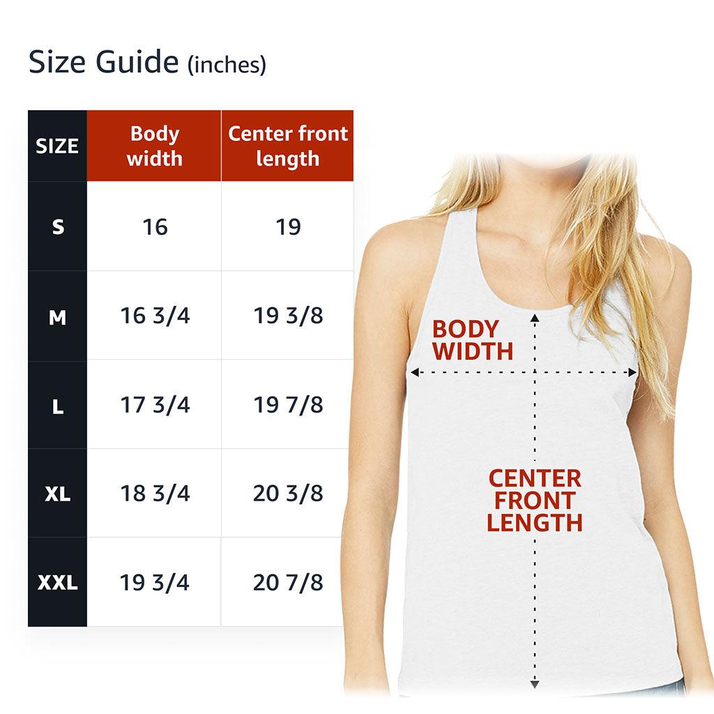 Skeleton Couple Women's Racerback Tank - Floral Tank Top - Printed Workout Tank - MRSLM
