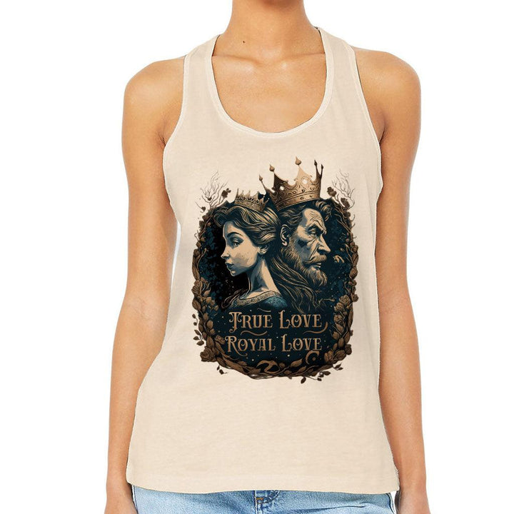 Royal Love Women's Racerback Tank - Printed Tank Top - Colorful Workout Tank - MRSLM