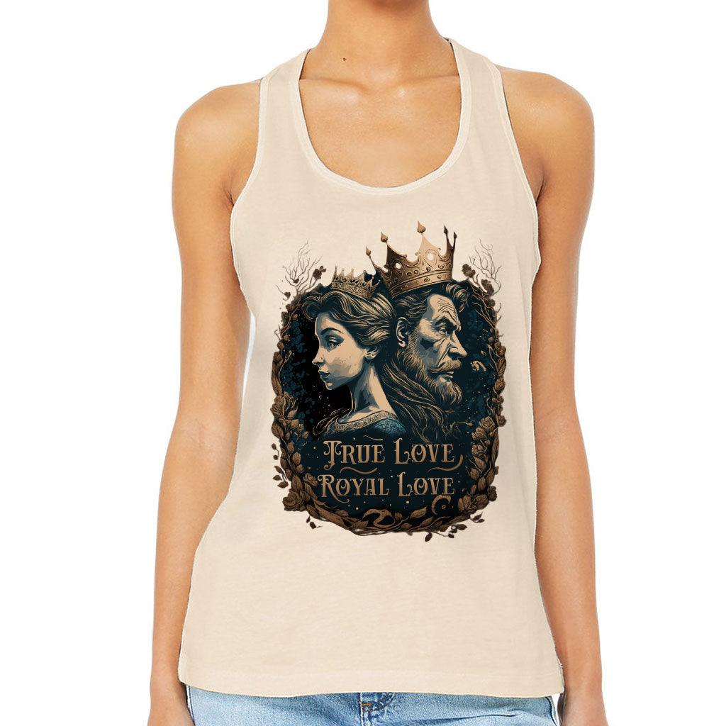 Royal Love Women's Racerback Tank - Printed Tank Top - Colorful Workout Tank - MRSLM