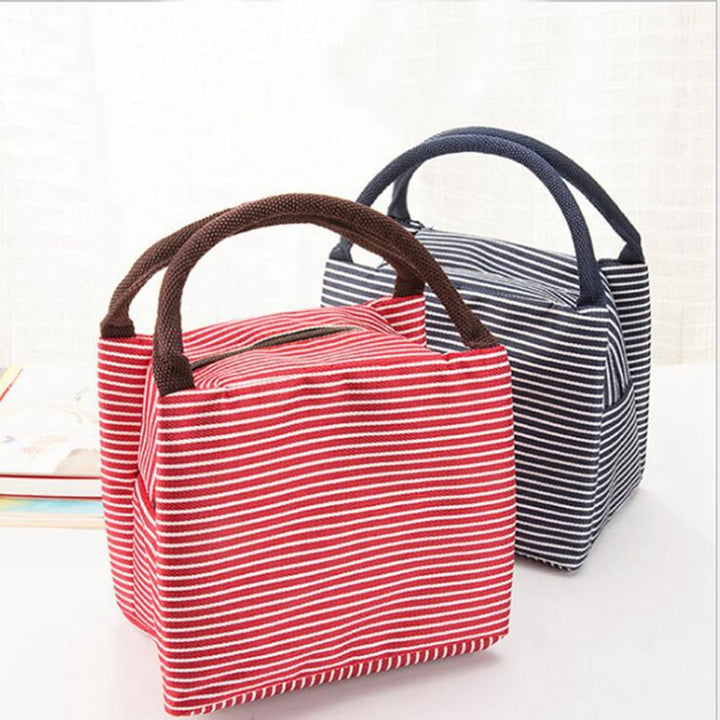 Striped Lunch Bag