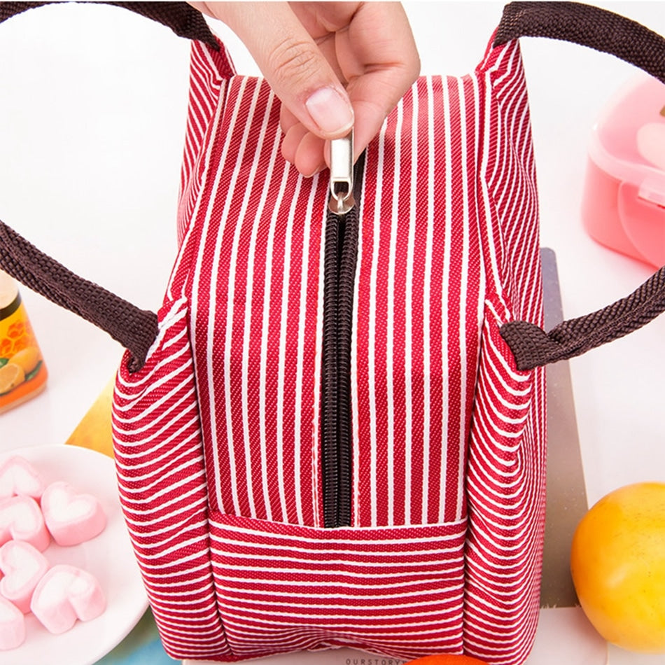 Striped Lunch Bag