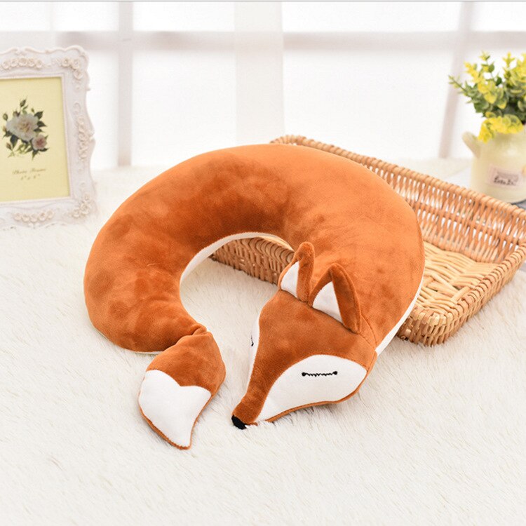 Lovely Fox Shaped Plush Travel Pillows