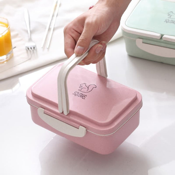 Portable Wheat Straw Lunch Box