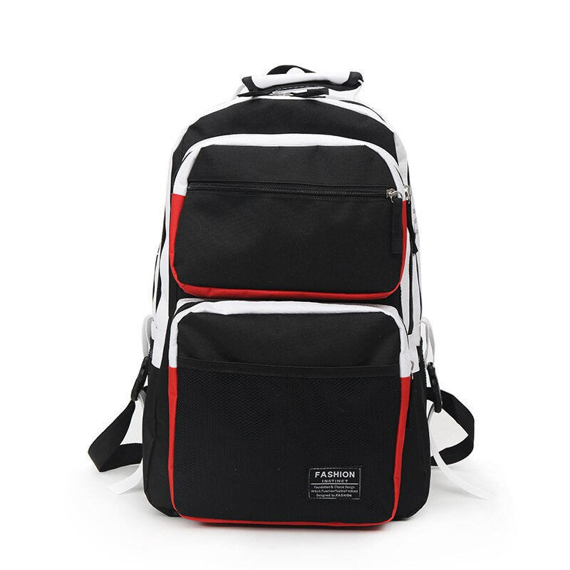 Men's Contrast Design Travel Backpack