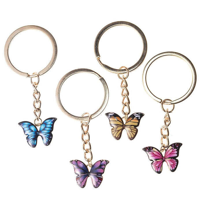 Colorful Double Butterfly Keychain