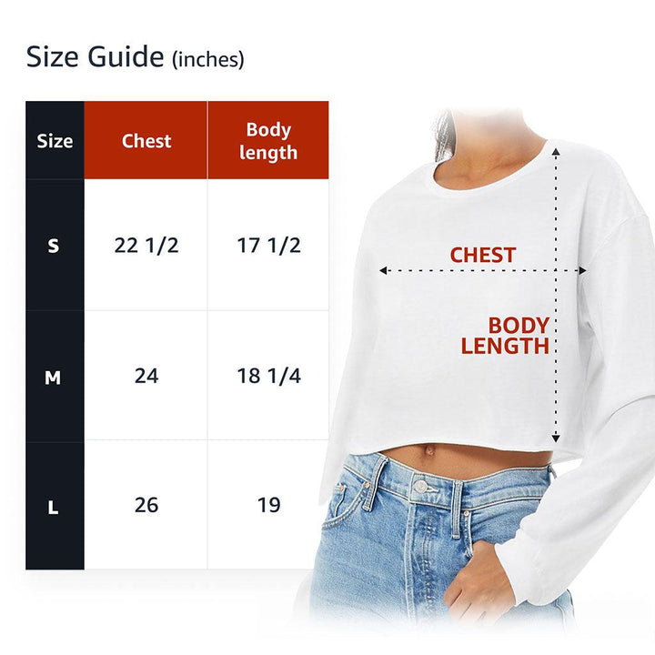 Dog Love Cropped Long Sleeve T-Shirt - Cute Couple Women's T-Shirt - Art Long Sleeve Tee - MRSLM