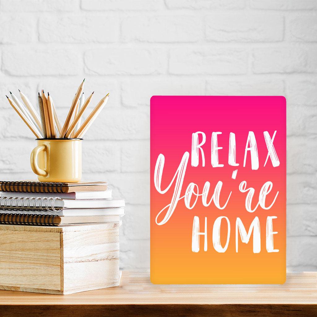 Relax Metal Photo Prints - Best Design Decor Pictures - Printed Decor Pictures - MRSLM