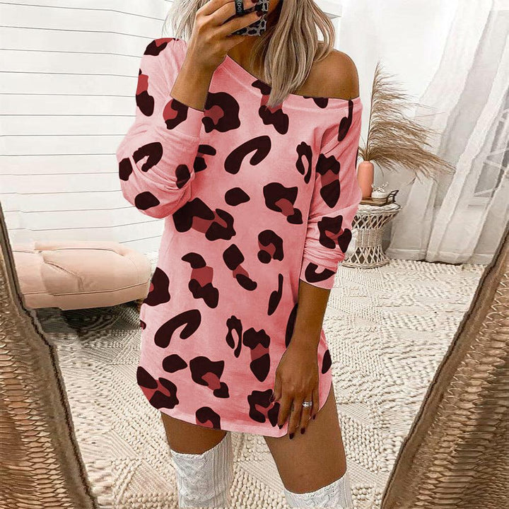Se Xy Dress With Fashion Print And Long-sleeved Shirt - MRSLM