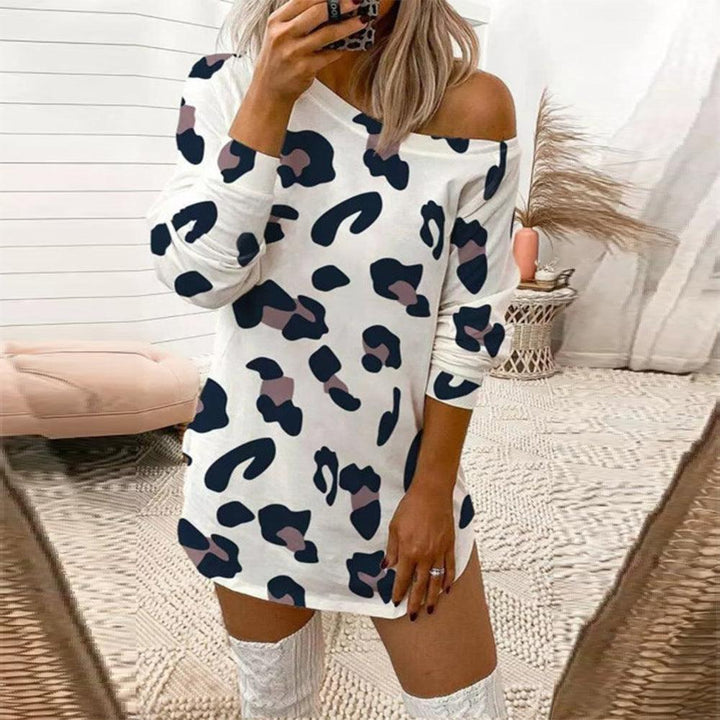 Se Xy Dress With Fashion Print And Long-sleeved Shirt - MRSLM