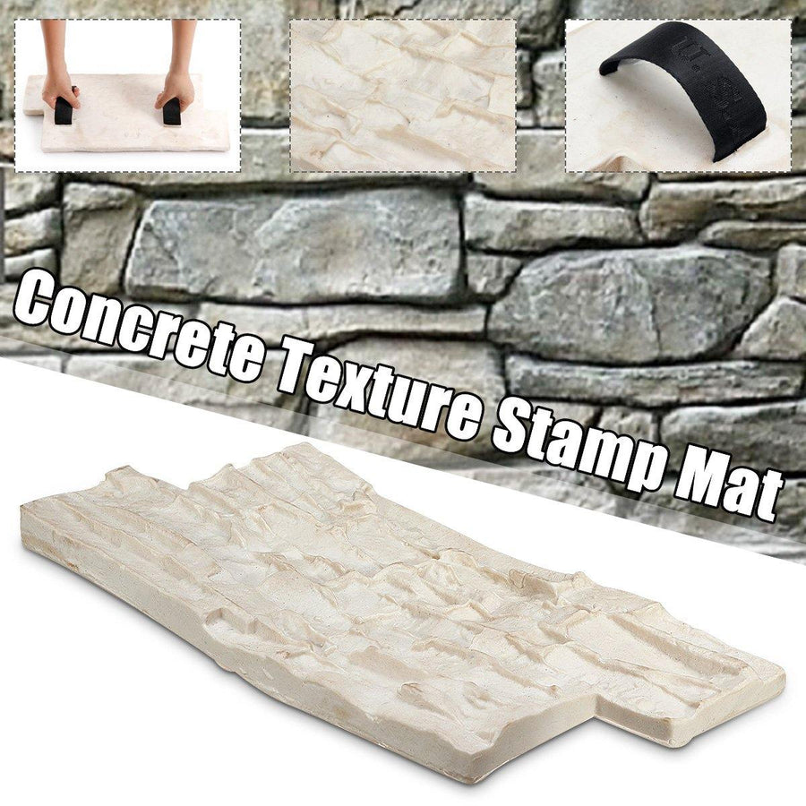 Slate Seamless Texture Polyurethane Stamp Mat Concrete Cement Stone Wall Mat Cement Brick Mold - MRSLM