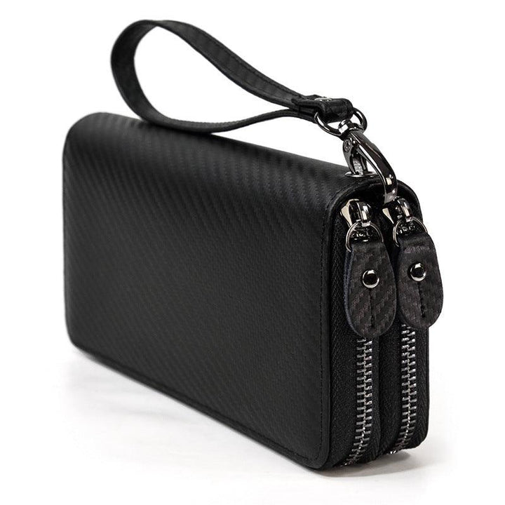 Men's Vintage Double Leather Clutch Bag - MRSLM