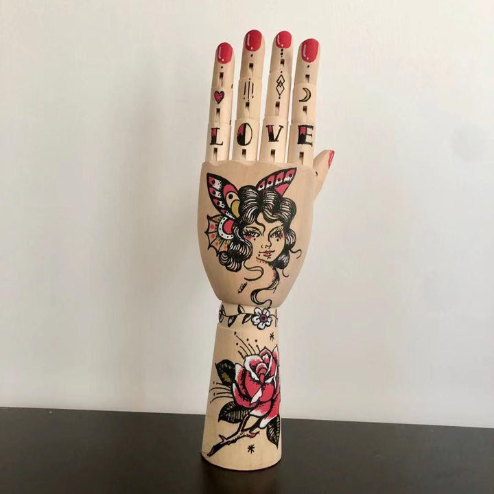 Hand Painted Vintage Wood Hand Ornaments - MRSLM