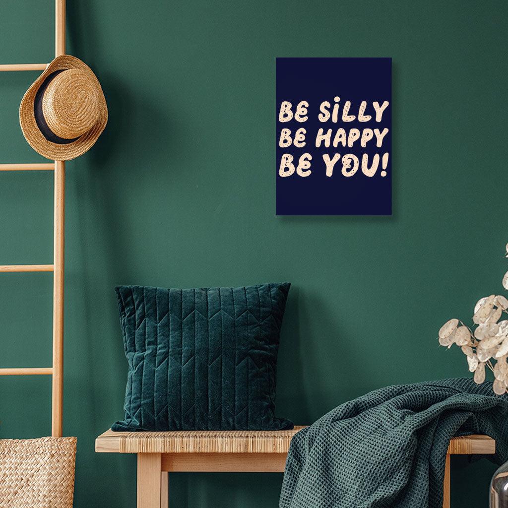 Be Happy Wall Picture - Be You Stretched Canvas - Cool Trendy Wall Art - MRSLM