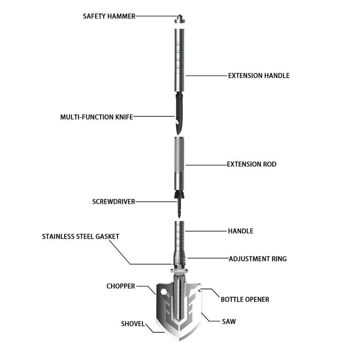 Multi-Purpose Folding Shovel - MRSLM