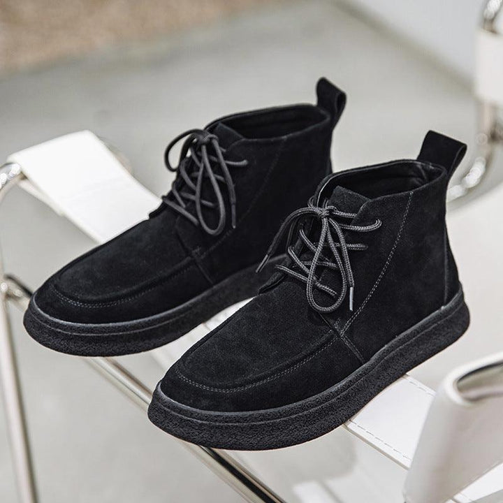 Men's Autumn And Winter Casual High-top Men's Shoes Retro Tooling Boots - MRSLM