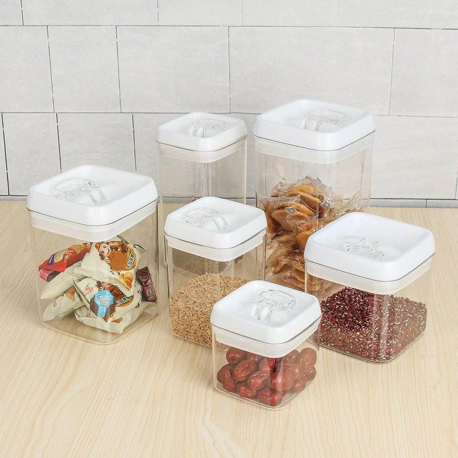 Airtight Kitchen Food Storage Container With Lid Vacuum Seal Cereal Food Fresh Keeping Box - MRSLM