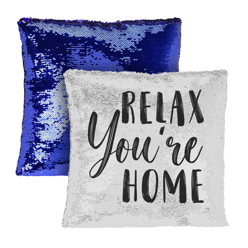 Relax Sequin Pillow Case - Best Design Pillow Case - Printed Pillowcase - MRSLM