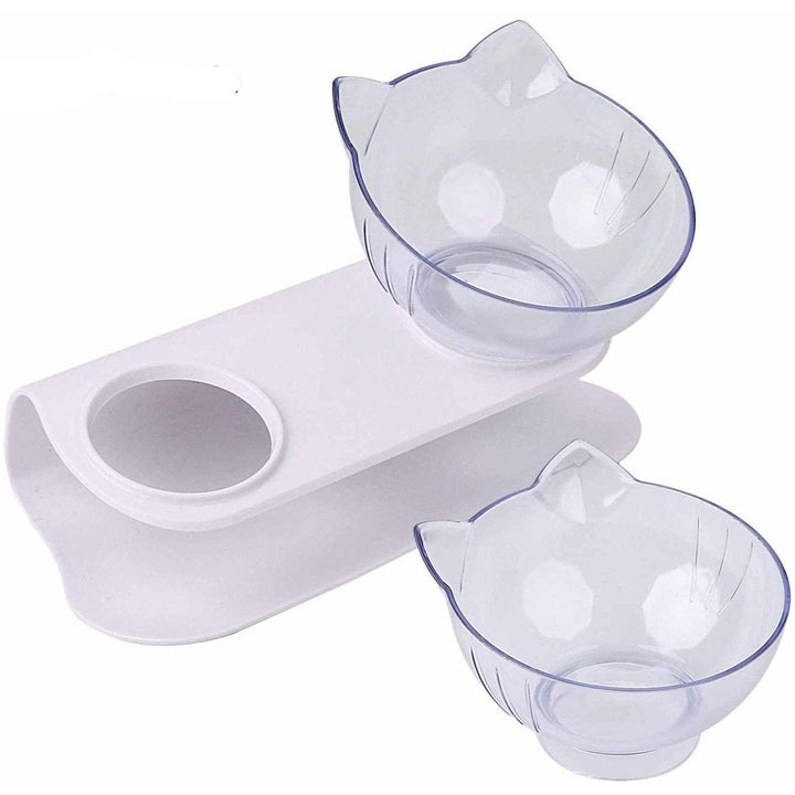 Non-Slip Cat Bowls with Raised Stand - MRSLM
