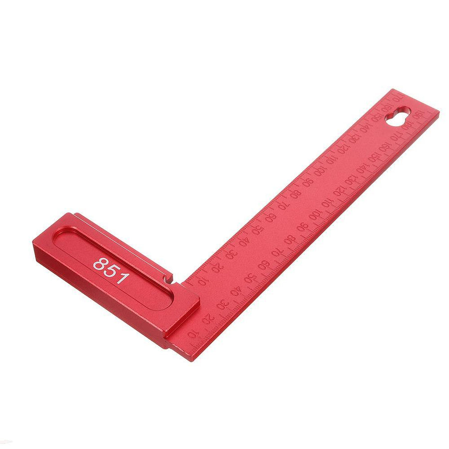 Aluminum Alloy 200mm Precision Woodworking Square Inch and Metric Machinist Square - MRSLM