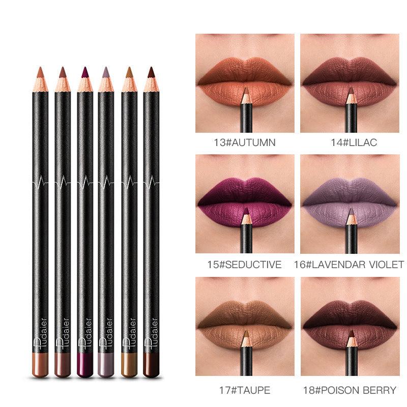 36 Color Lip Liner Waterproof Non-smudge Nude Color - MRSLM