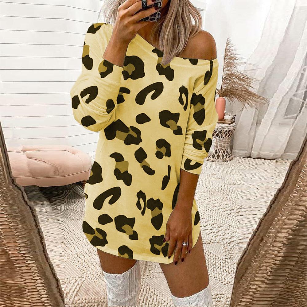 Se Xy Dress With Fashion Print And Long-sleeved Shirt - MRSLM