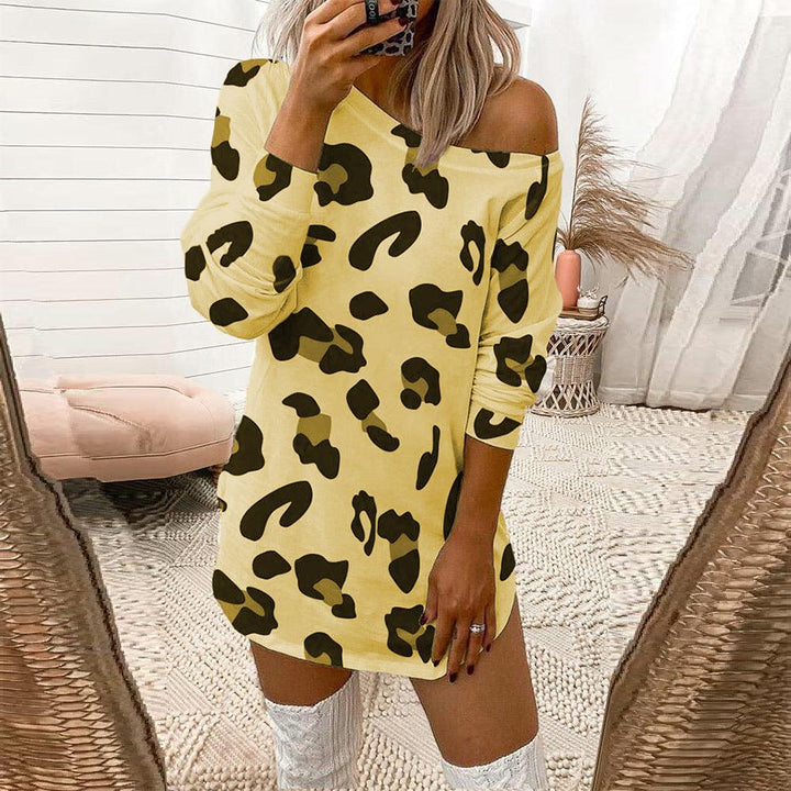 Se Xy Dress With Fashion Print And Long-sleeved Shirt - MRSLM