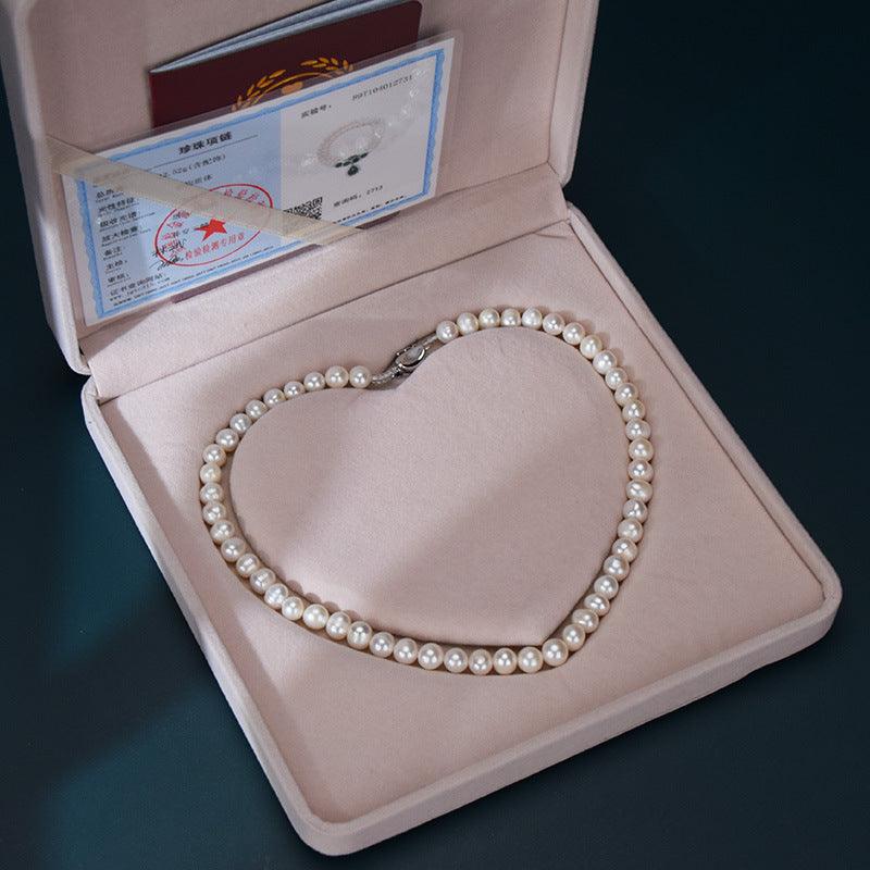 New Natural Freshwater Pearl Necklace Gift - MRSLM
