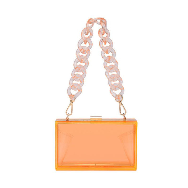 Acrylic Transparent One-shoulder Messenger Mini Square Bag - MRSLM