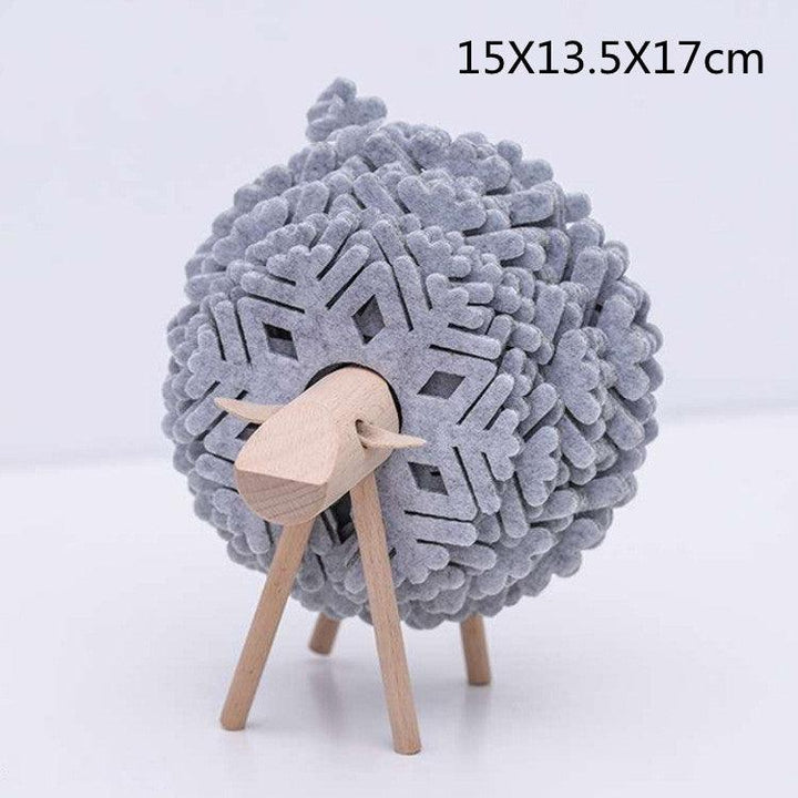 Sheep Elk Anti-Skid Absorbent Insulation Tea Ceremony Felt Coaster Japanese Style Creative Home Office - MRSLM