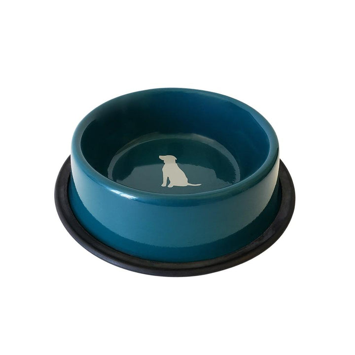 Teal Non Skid Dog Bowl - MRSLM
