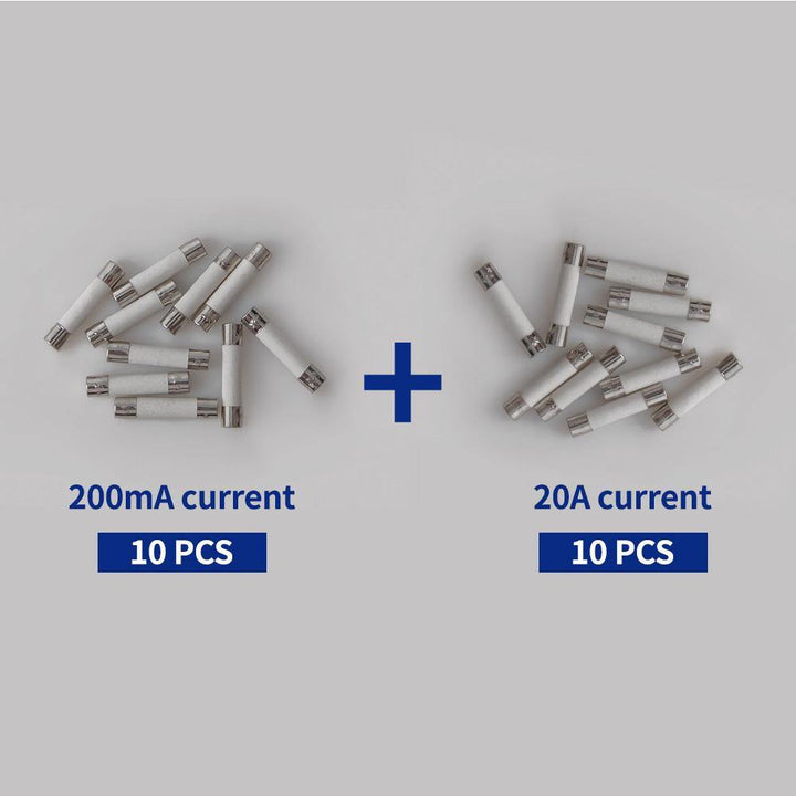 20 Pcs ANENG 6X30mm Ceramic Fuse 200mA+20A for Multimeter - MRSLM