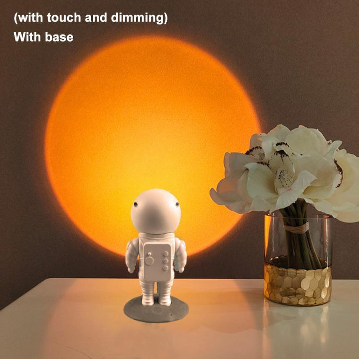 Robot Astronaut Sunset Atmosphere Night Light - MRSLM