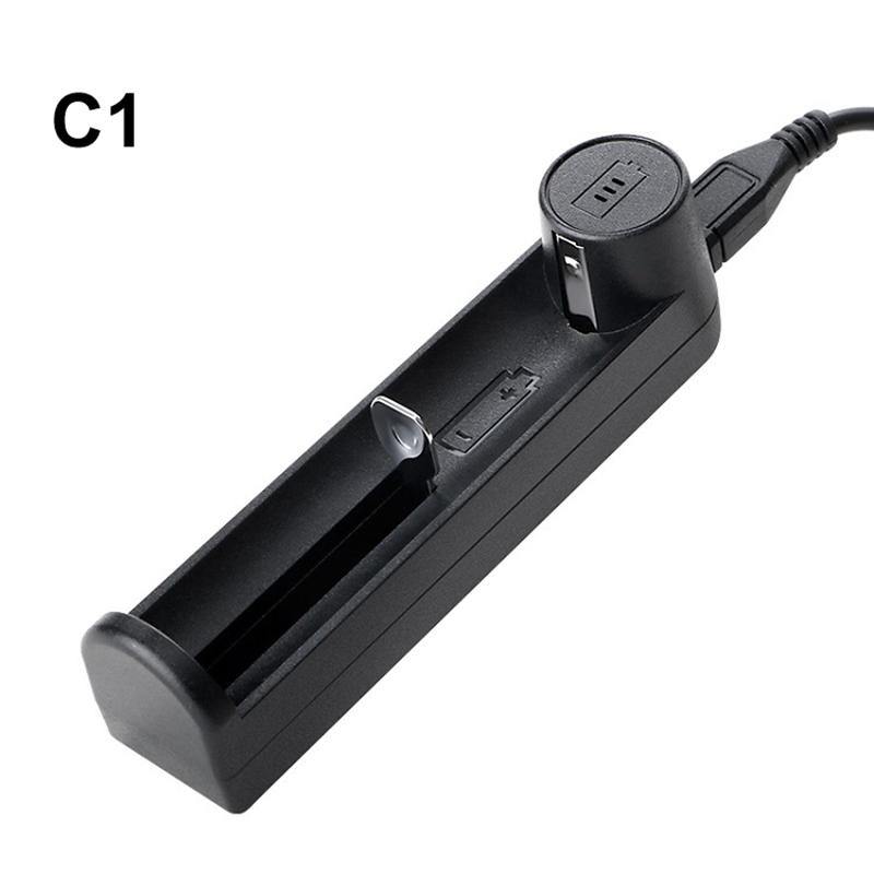 Portable USB Rechargeable Battery Charger Fast Charging For AA 18350 18500 18650 - MRSLM