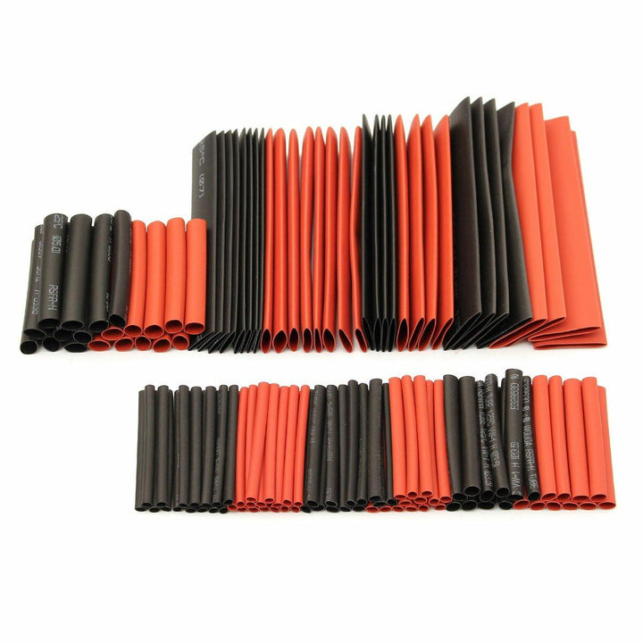 127Pcs Halogen-Free 2:1 Heat Shrink Tubing Wire Cable Sleeving Wrap Wire Kit - MRSLM